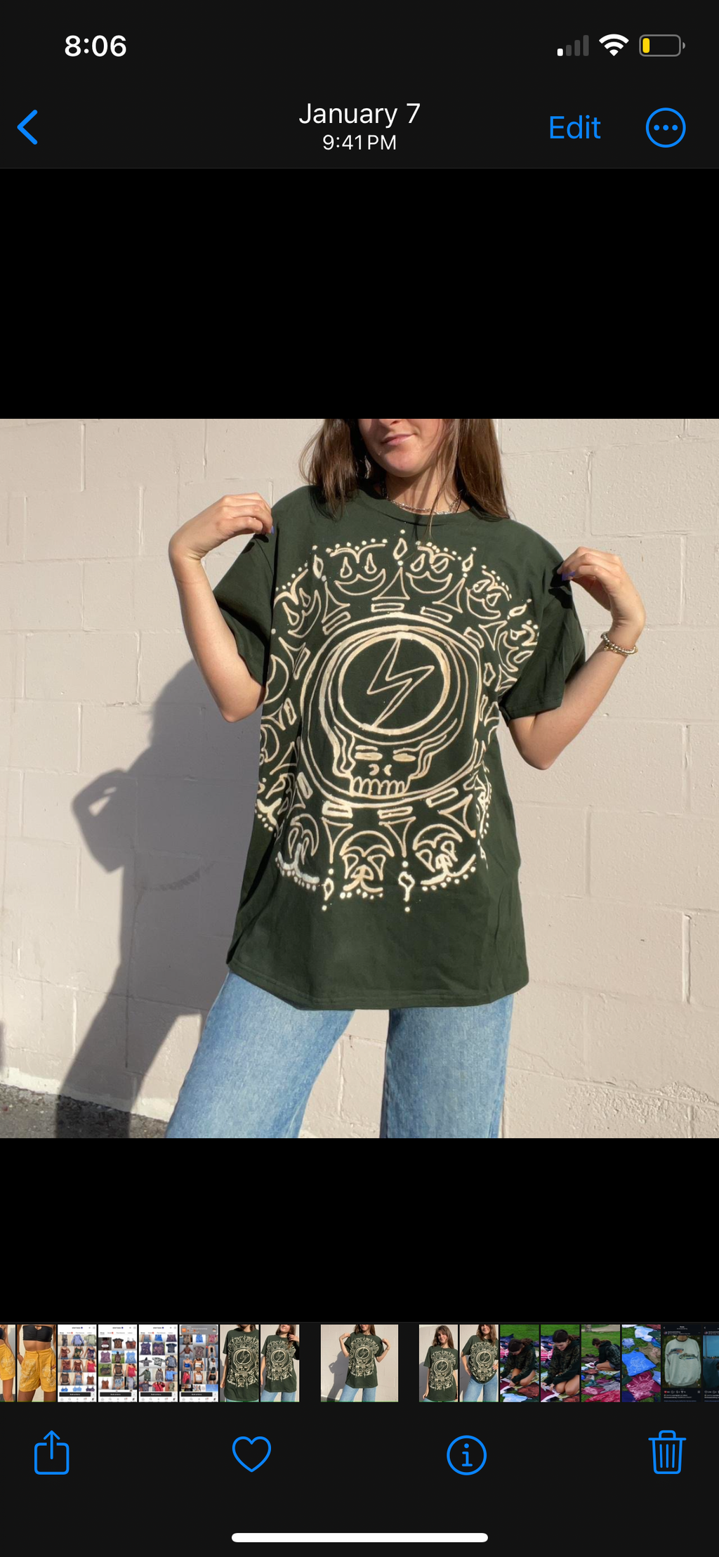 Grateful Dead inspired tee