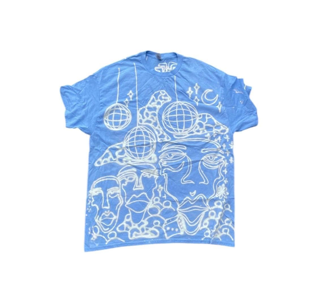 Psychedelic rave graphic tee