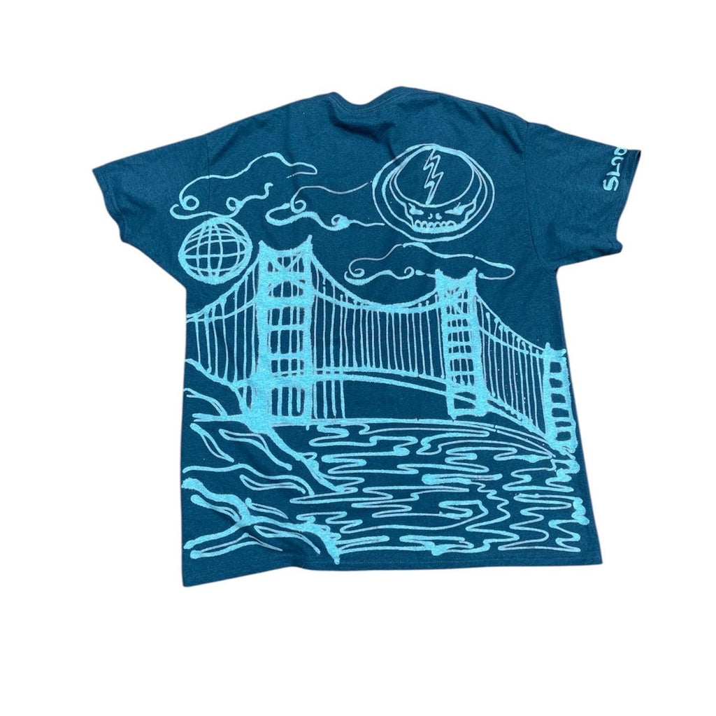 San Fransisco golden gate Grateful Dead graphic disco festival tee