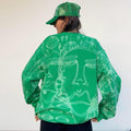 Abstract blob faces crewneck