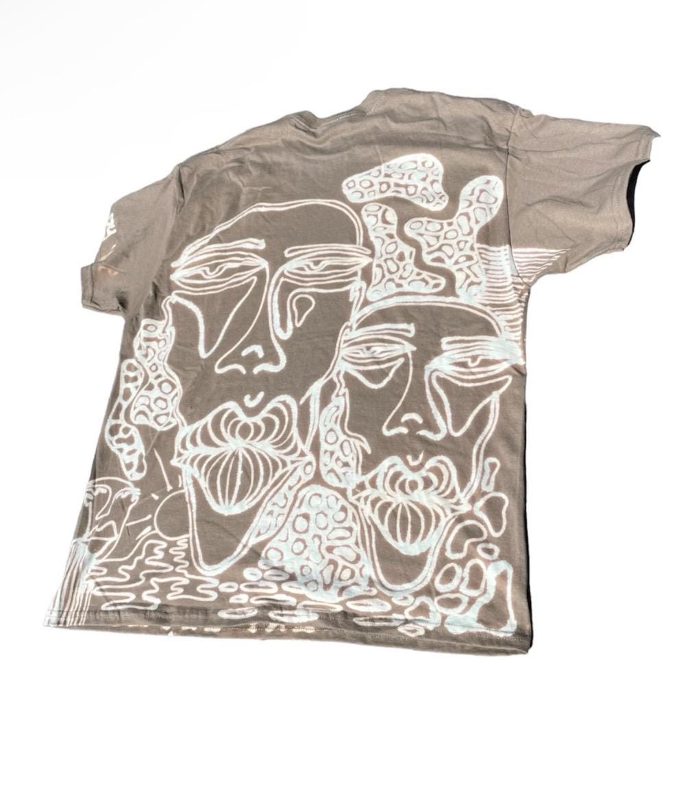 Funky festival faces graphic tee