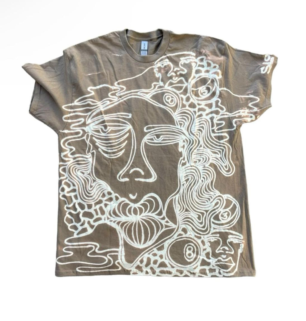 Funky festival faces graphic tee