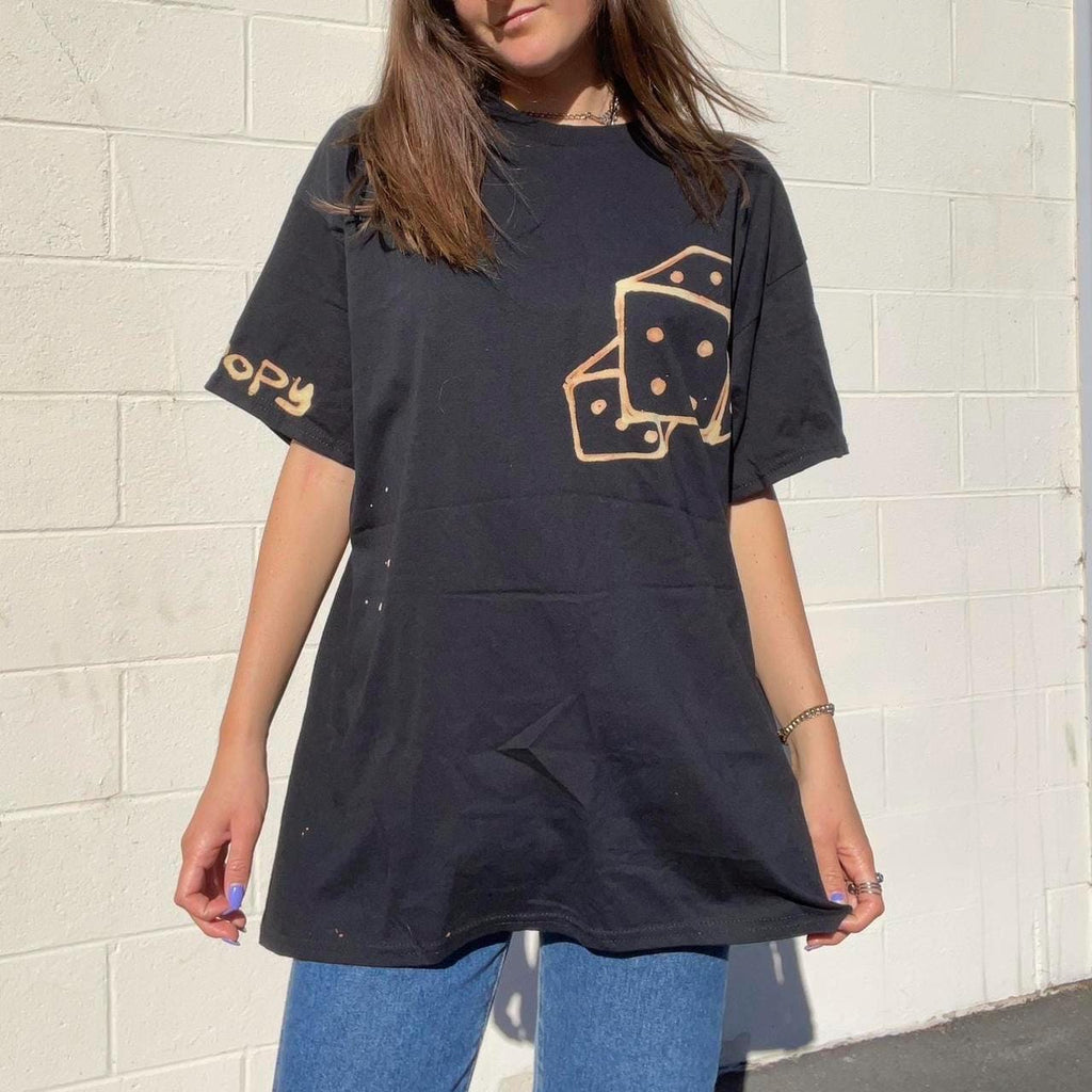 Trippy dice oversized tee