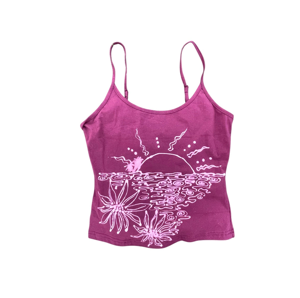 .Tropical sunset tank
