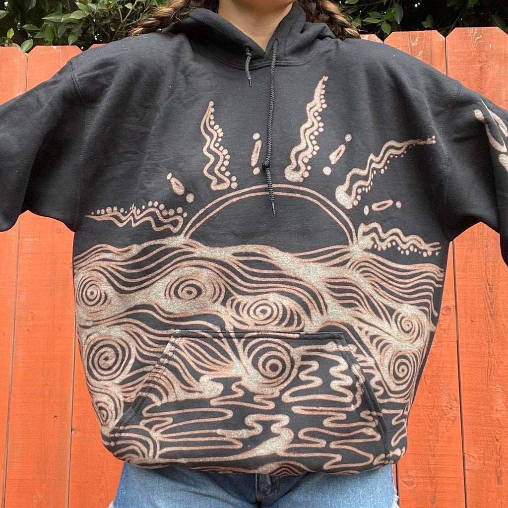 Psychedelic ocean sunset hoodie