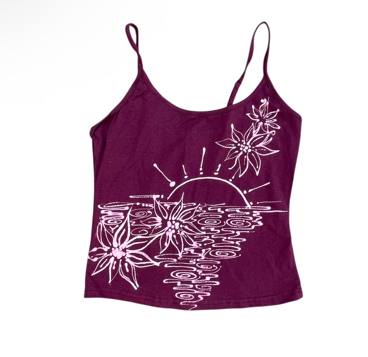 .Tropical sunset flower tank