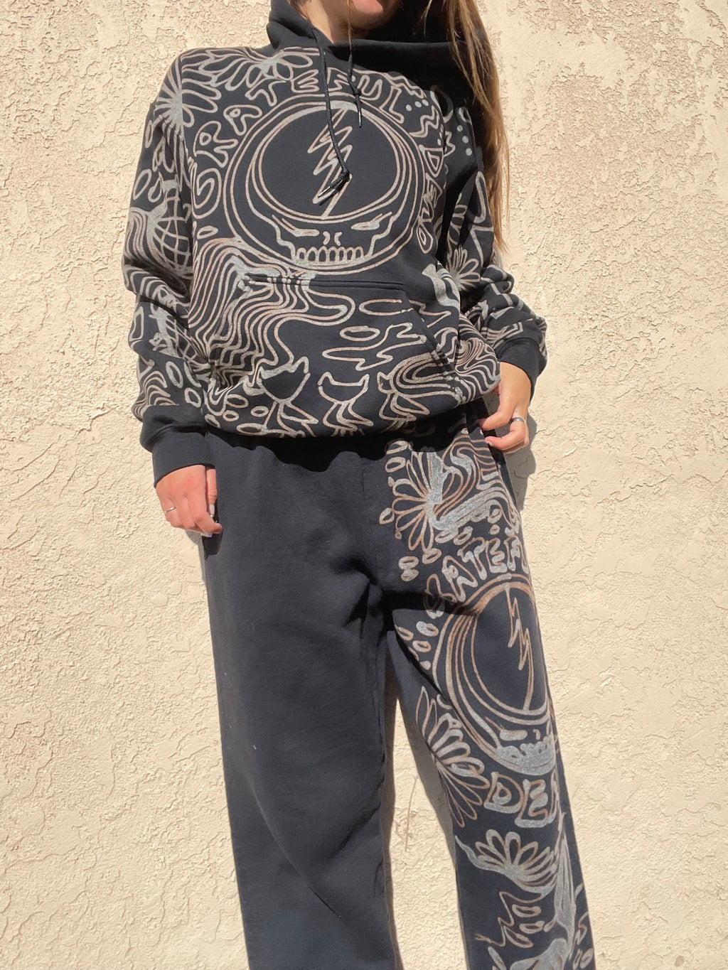 .Grateful Dead hoodie sweatsuit
