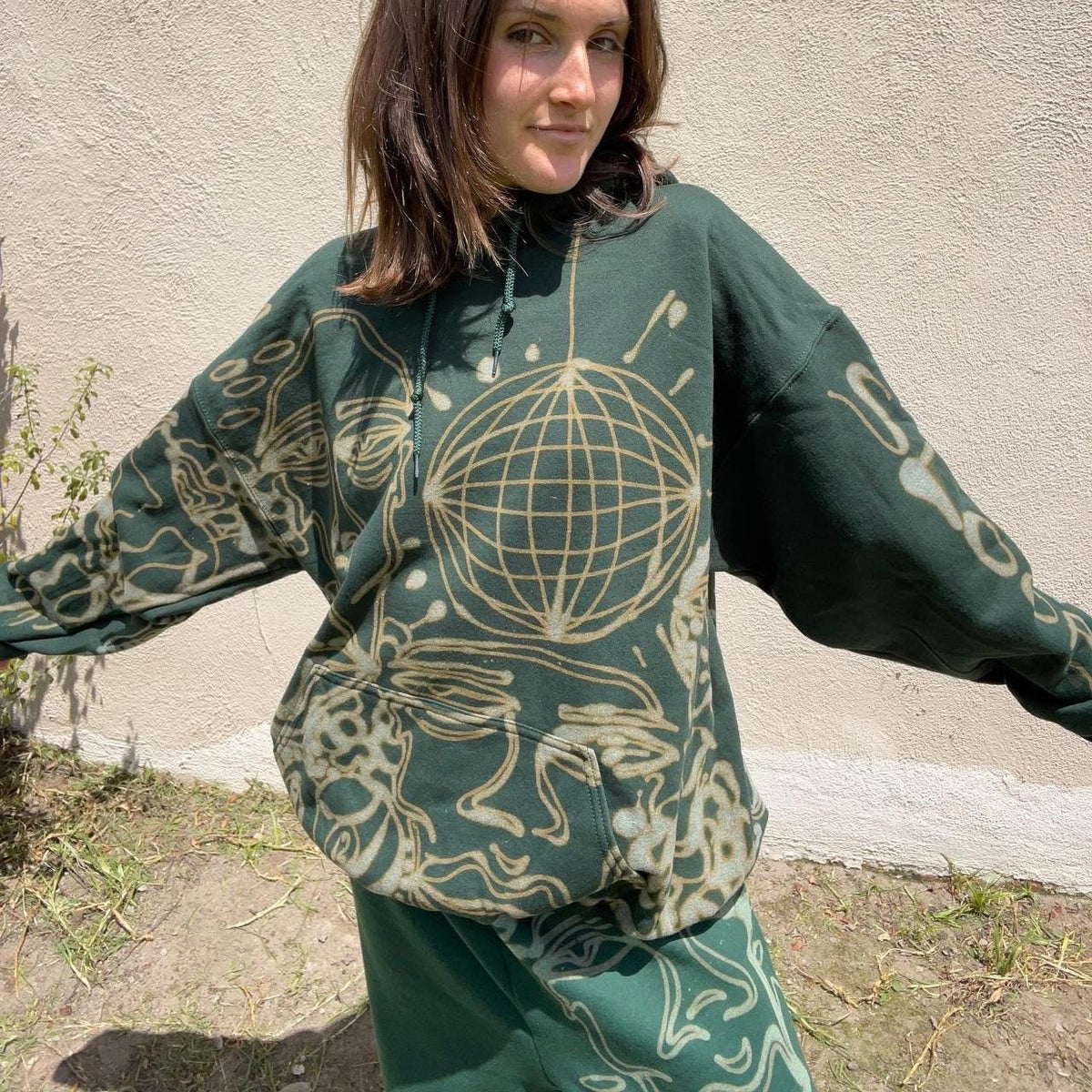 Psychedelic disco hoodie/sweatsuit