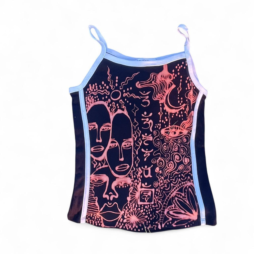 Celestial space funky tribal festival tank