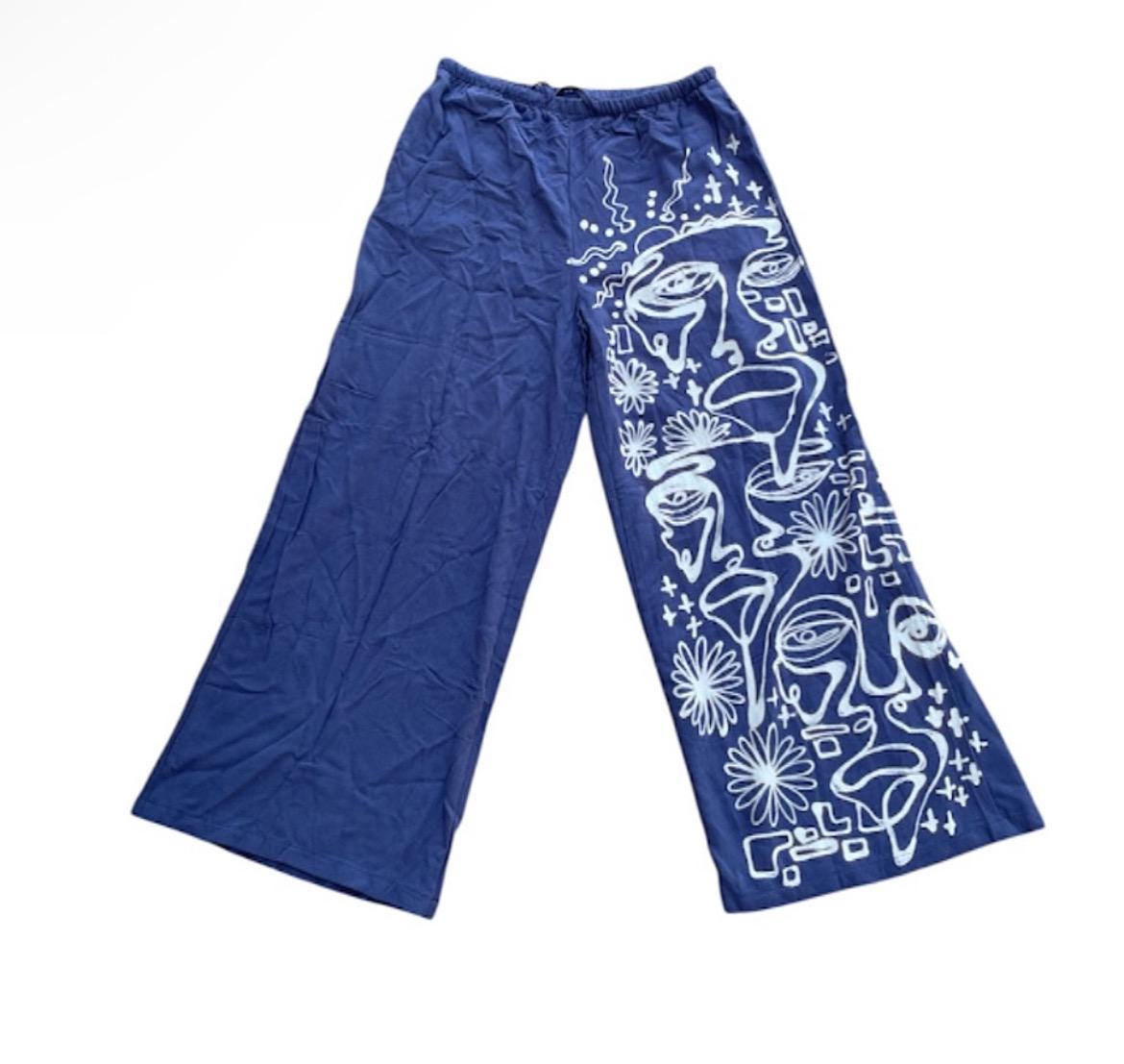 Funky handpainted linen set