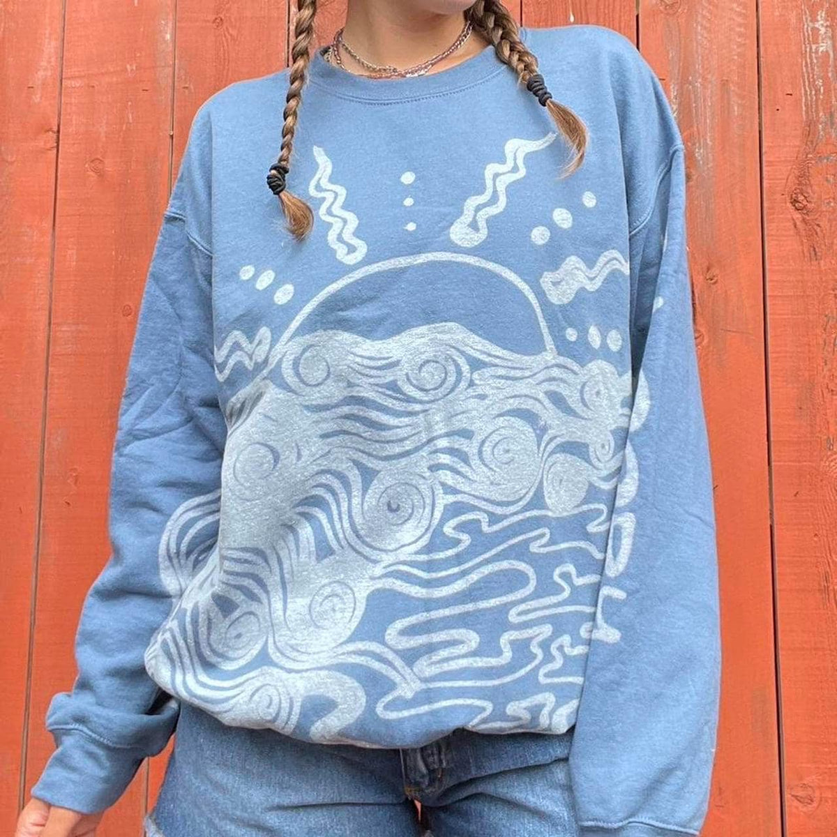 Psychedelic ocean sunset hoodie