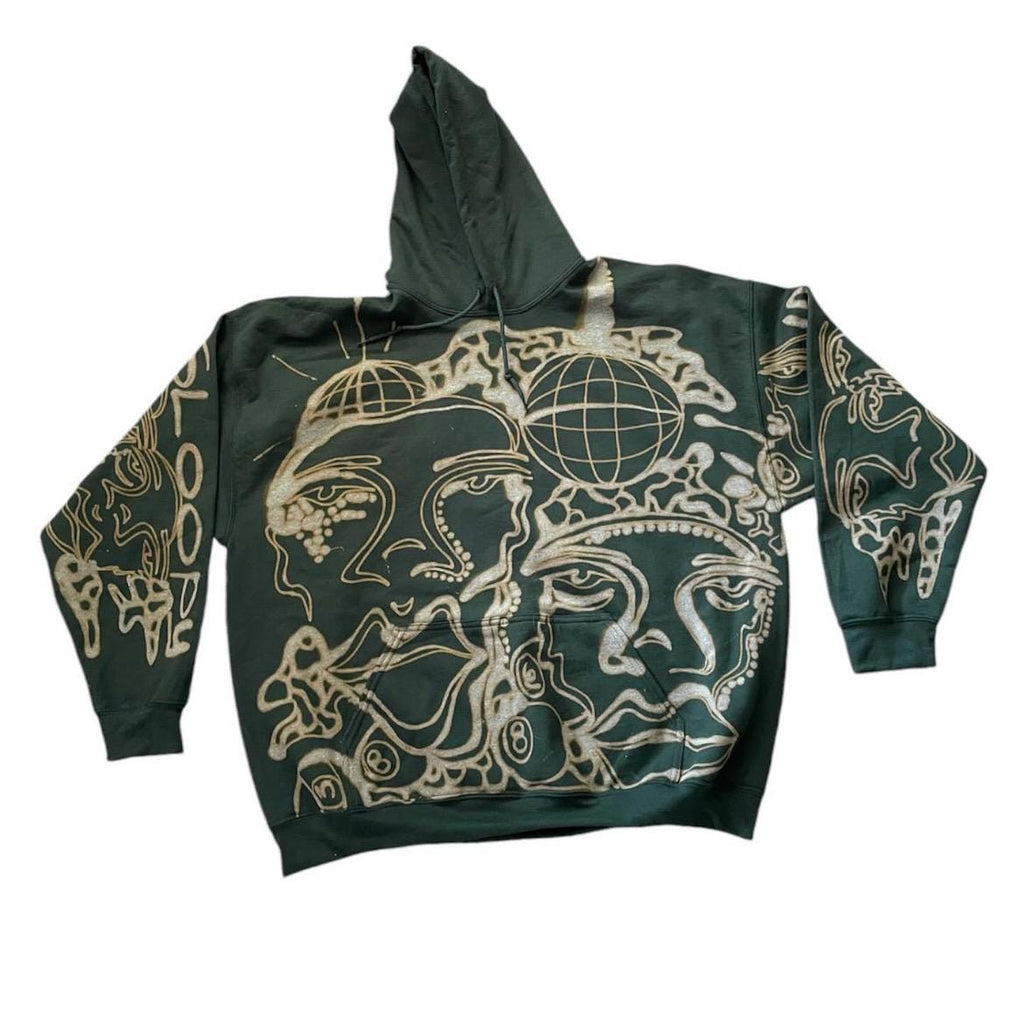 Funky faces and disco crewneck sweatshirt