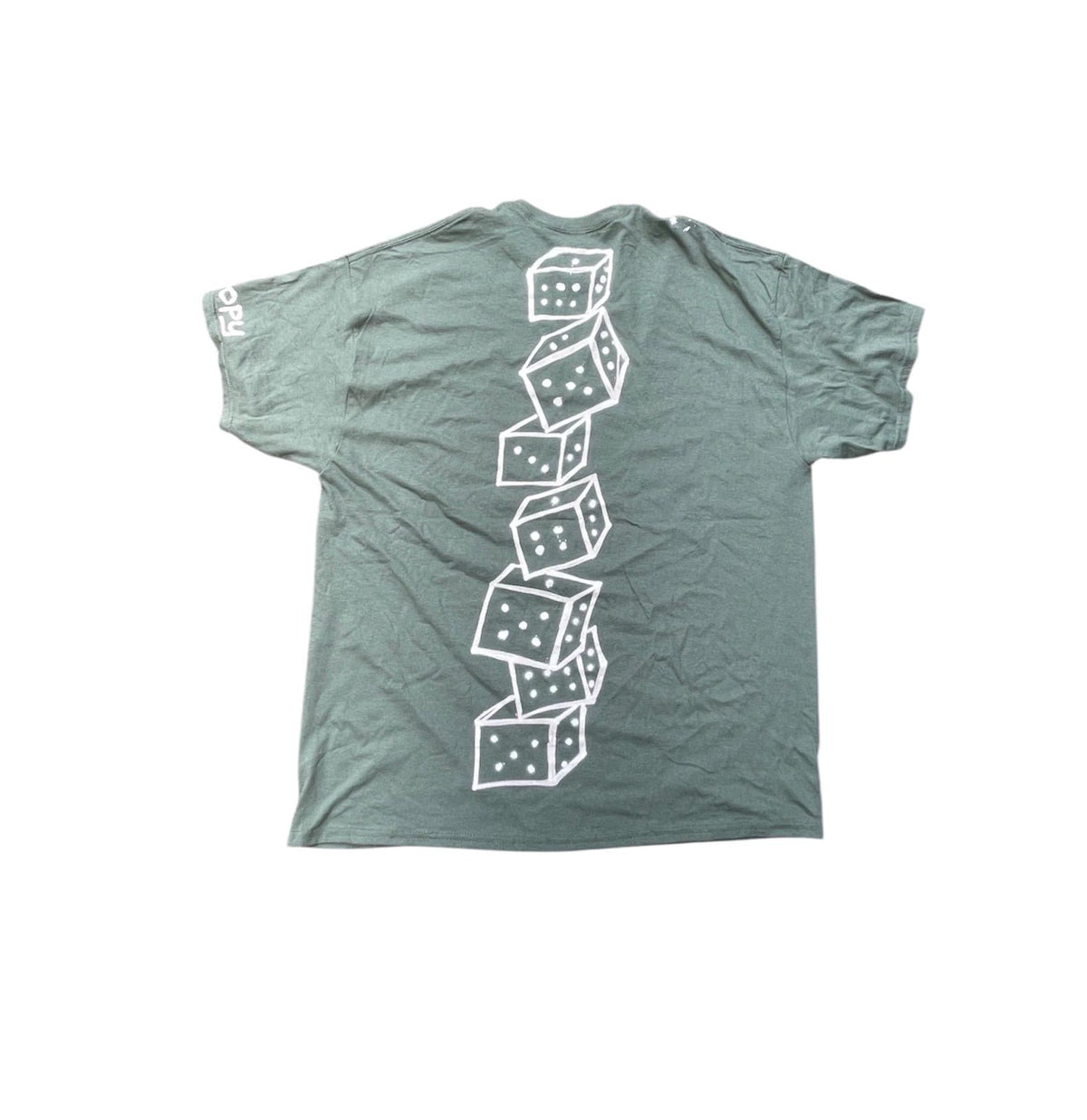 Trippy dice oversized tee