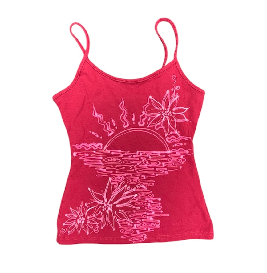 .Tropical sunset tank