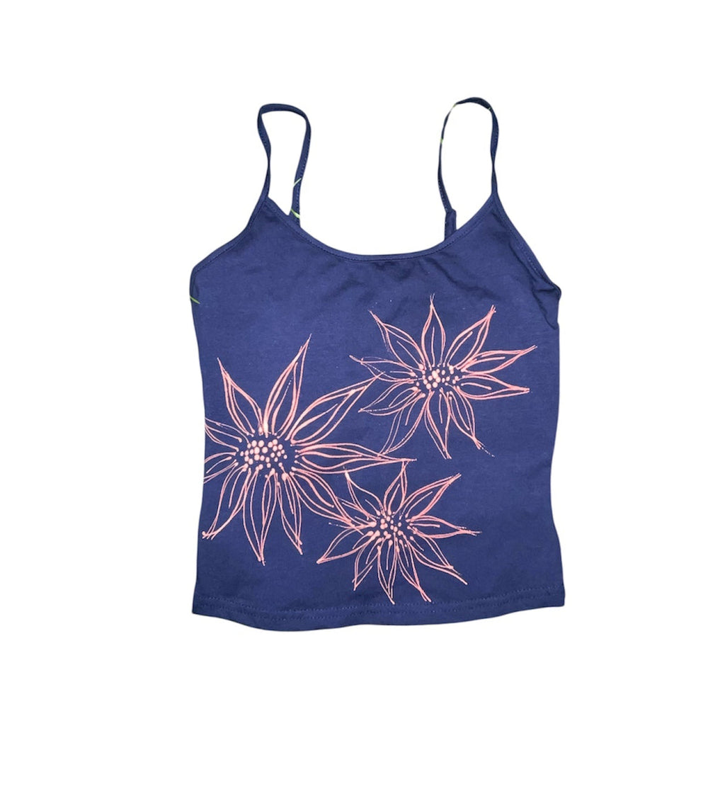 .Simple floral pointed tank