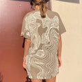 Psychedelic stripes  tee