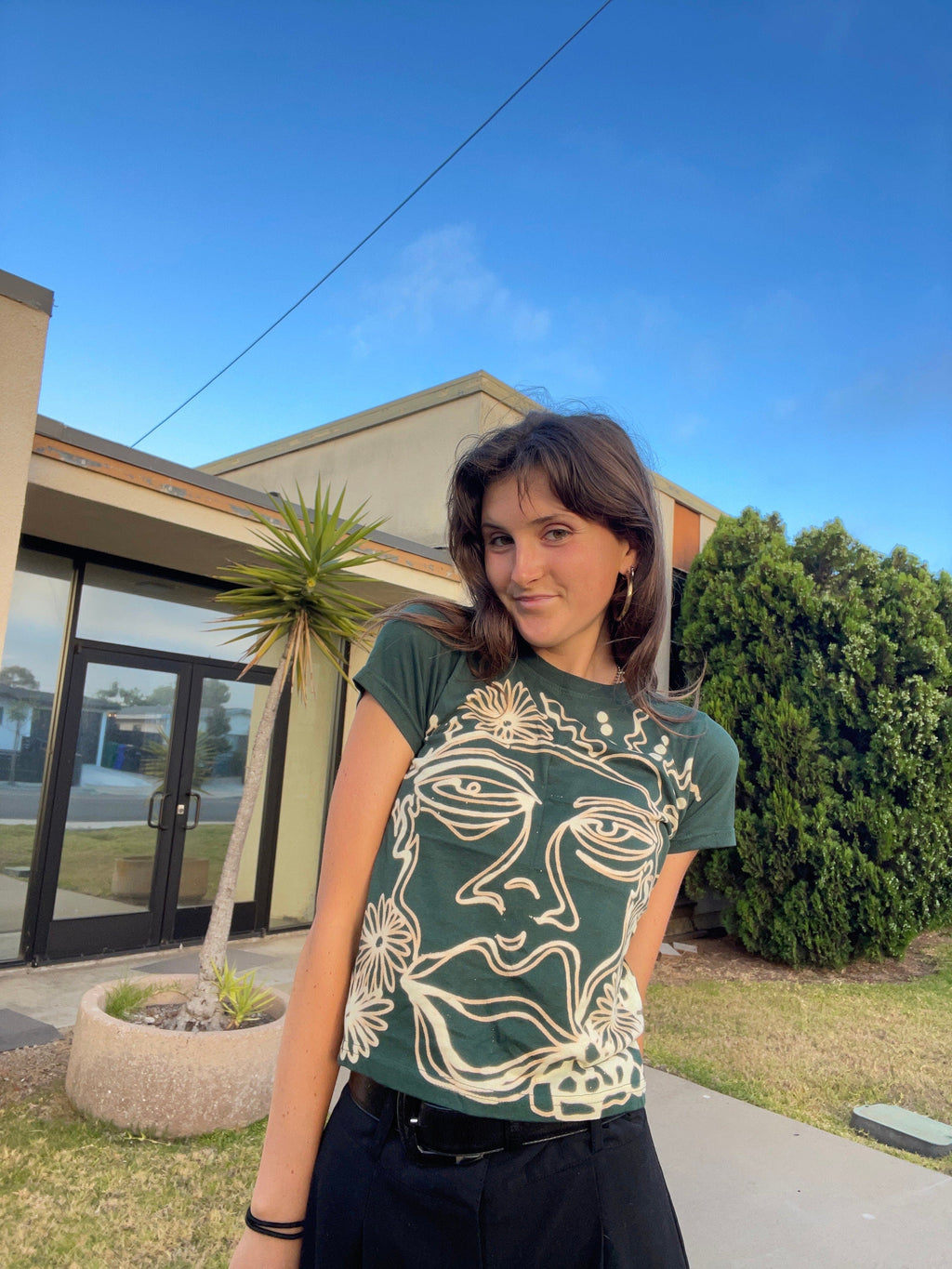 Abtract faces baby tees