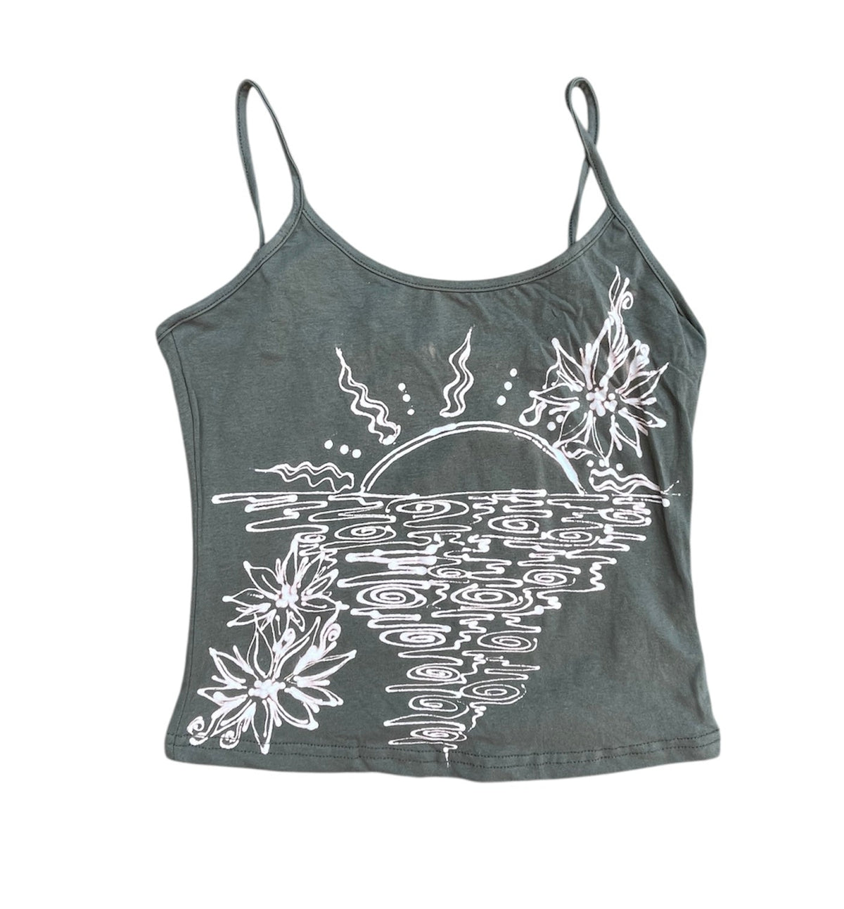 .Tropical sunset tank