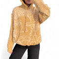 Golden disco faces hoodie