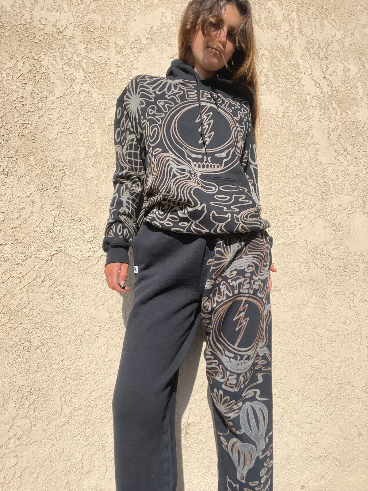 .Grateful Dead hoodie sweatsuit
