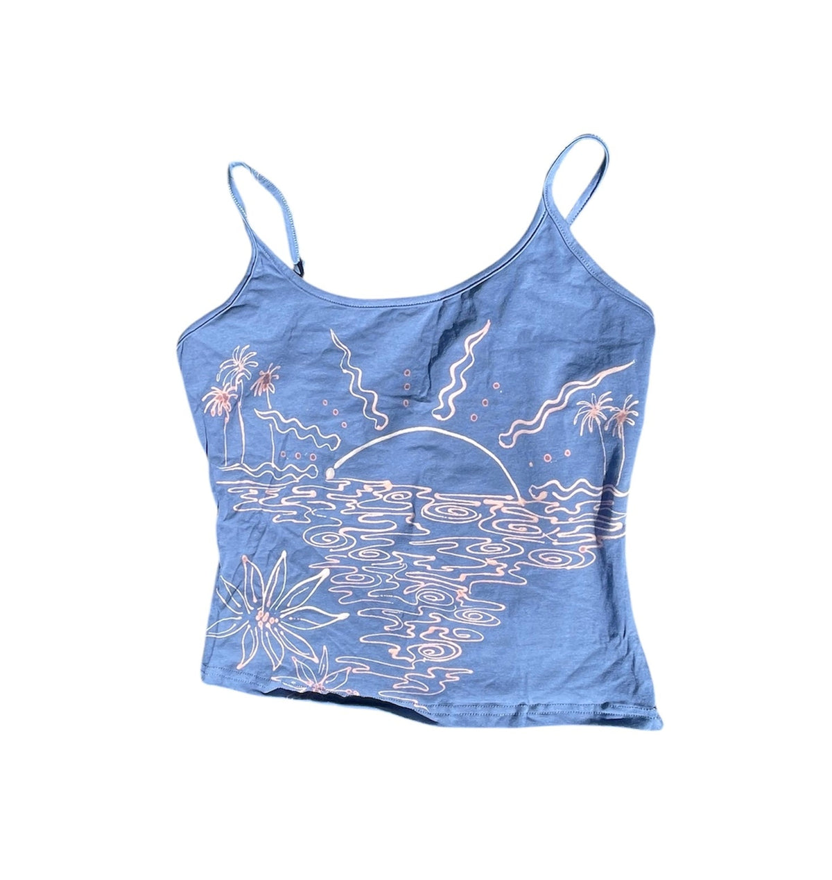 .Tropical sunset tank