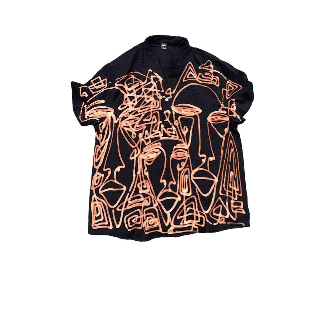 .Mens festival button down