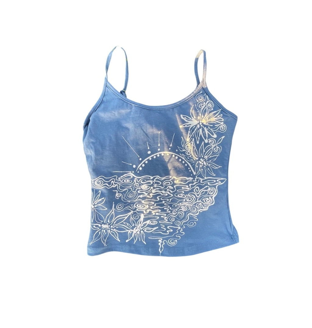 .Tropical sunset tank