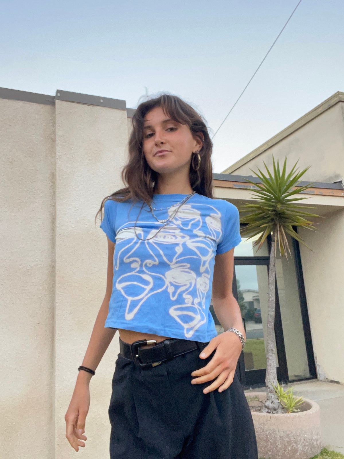 Abtract faces baby tees