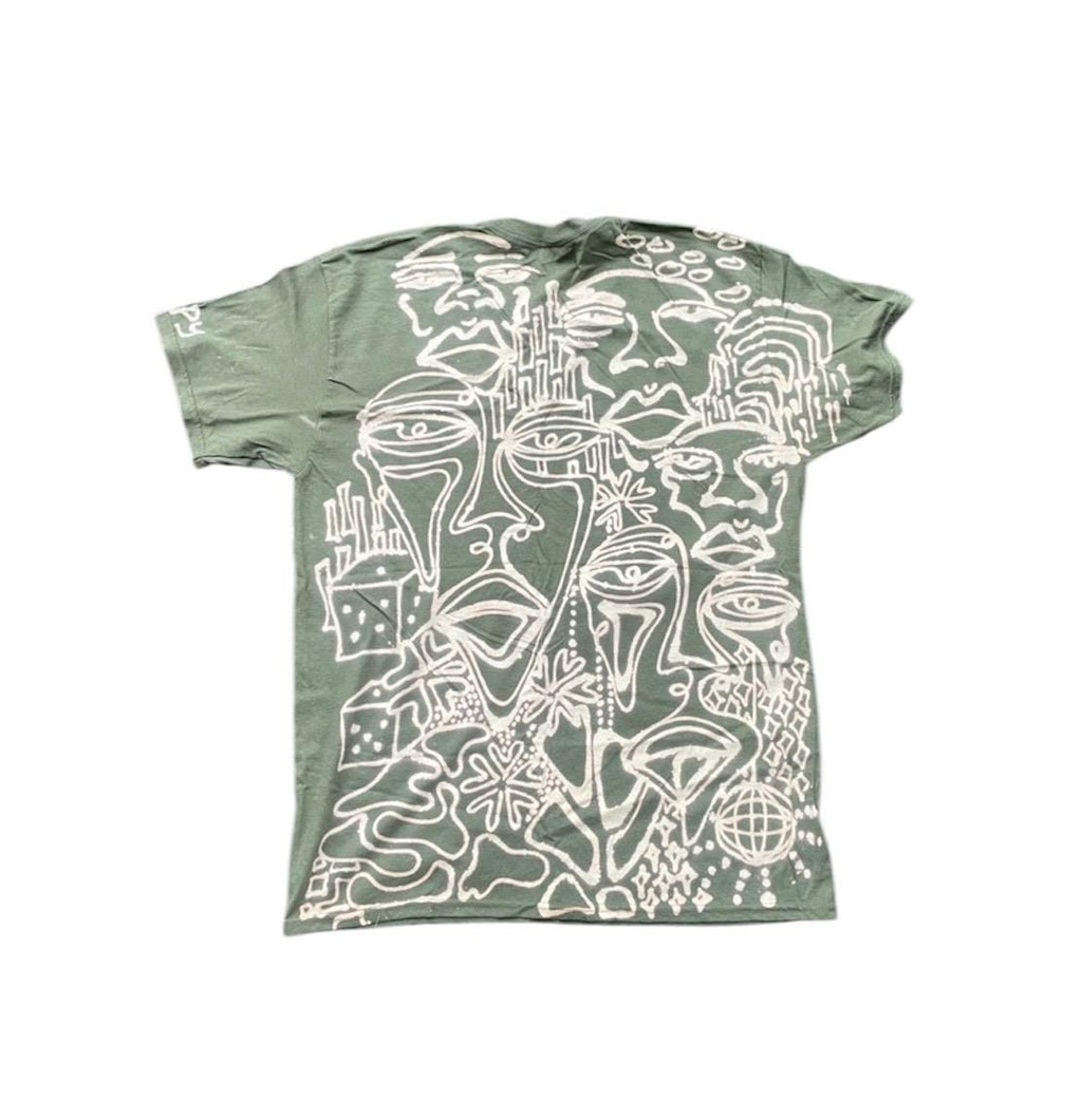 Psychedelic rave graphic tee