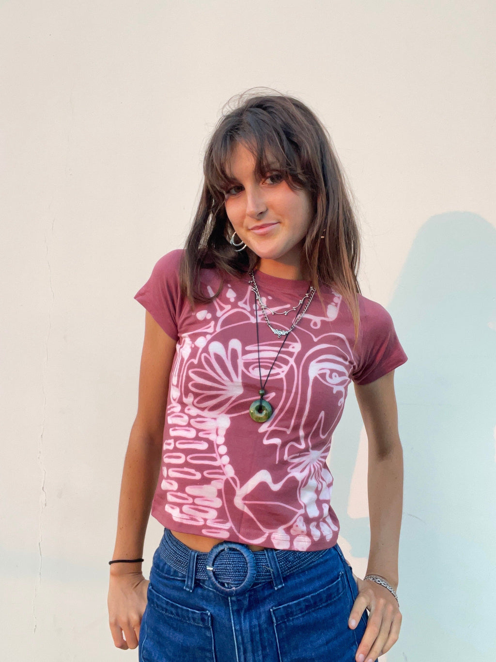 Abtract faces baby tees