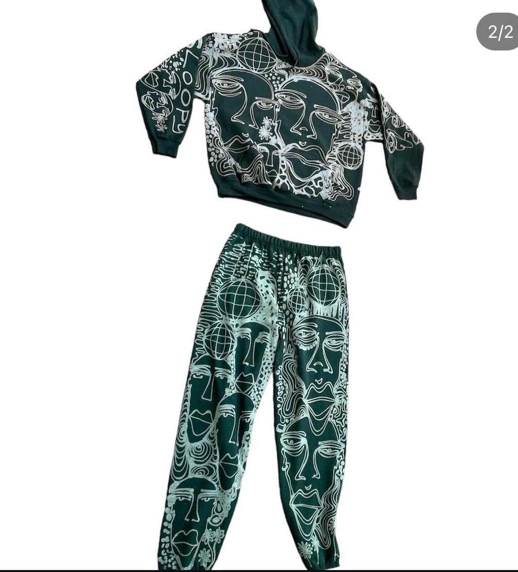 .Custom Graphic Sweatpants