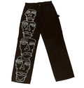 handpained custom carpenter pants
