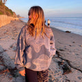 Psychedelic stripe Crewneck sweatshirt