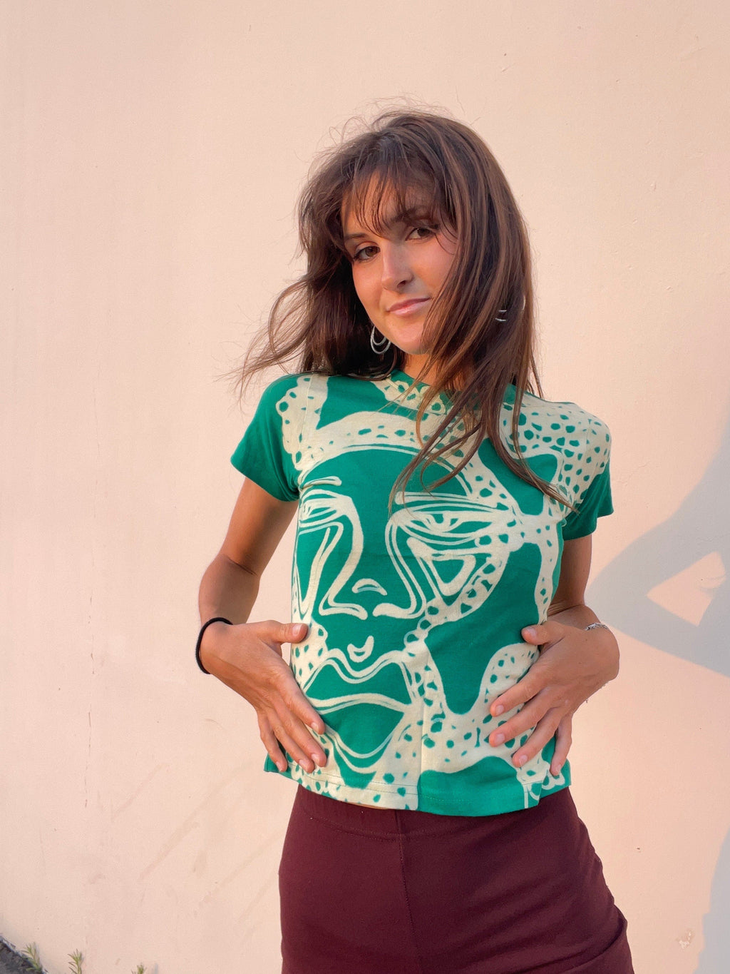 Abtract faces baby tees