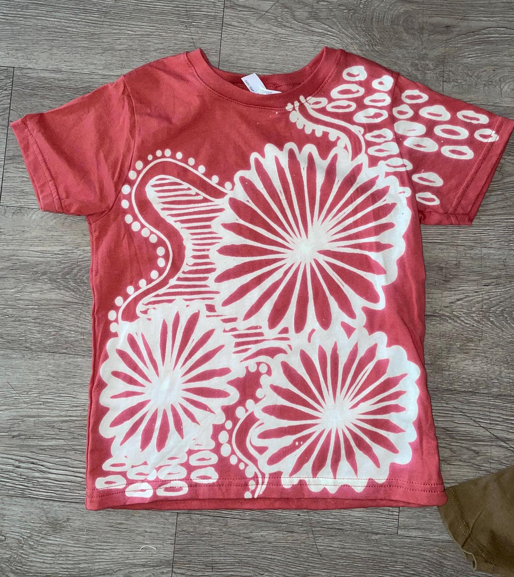 Celestial floral baby tee