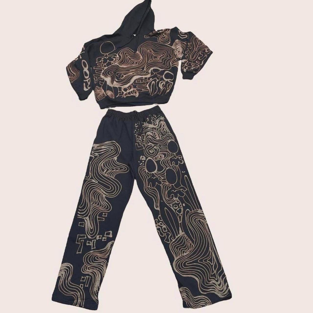 .Custom Graphic Sweatpants