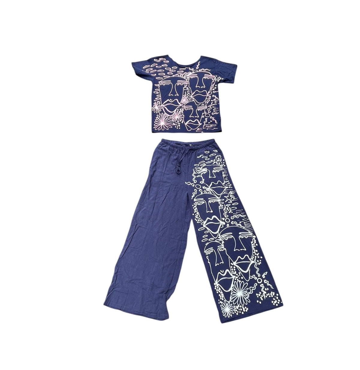 Funky handpainted linen set