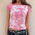 Fairy core faces baby tee