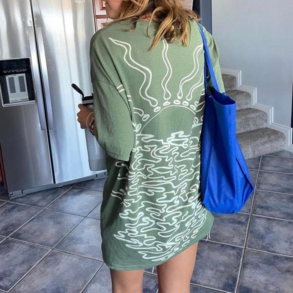 Tree of life and psychedelic sunset tee