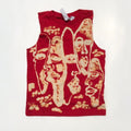.Abstract faces halter tank
